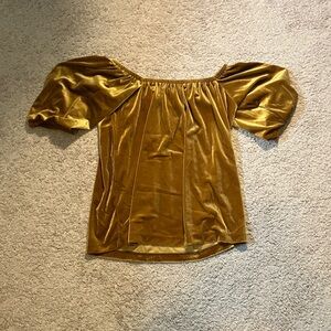 Old Navy Kids Gold Velvet Blouse